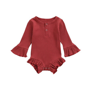 Desert Red Frilled Bodysuit