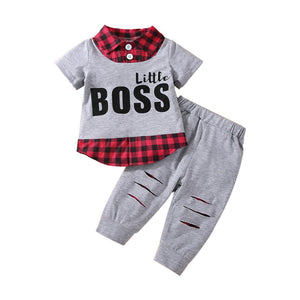 Little Boss Set Grey