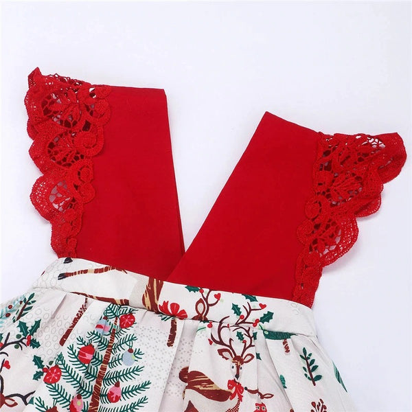 Classic Christmas Playsuit & Bow